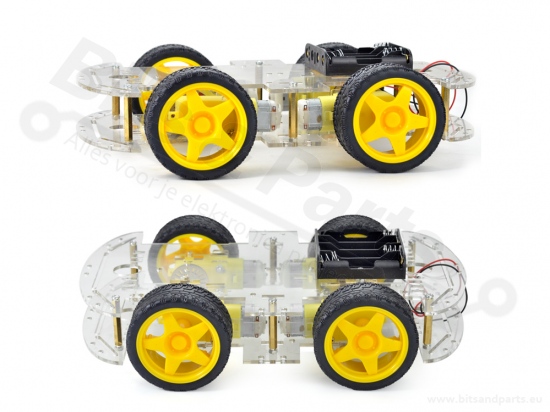 Smart Car Chassis 4WD large with 4 motors
